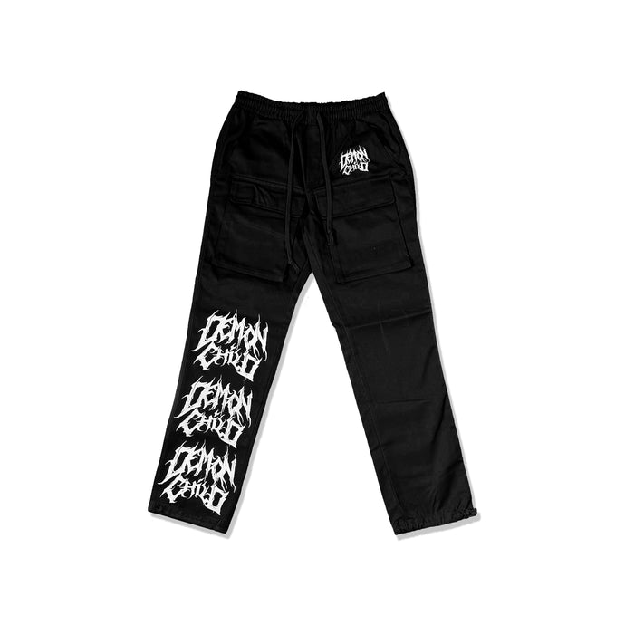 Logo Front Pocket Cargo Pants