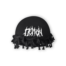 Load image into Gallery viewer, Black Halo Skull Cap – Headwear by Demon Child Clothing