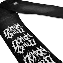 Load image into Gallery viewer, Black Stone Washed Demon Child Logo Jeans