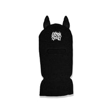 Load image into Gallery viewer, Black and White Demon Ski Mask made by Demon Child