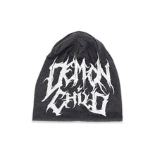 Load image into Gallery viewer, Coal Gray Skull Cap – Headwear by Demon Child Clothing