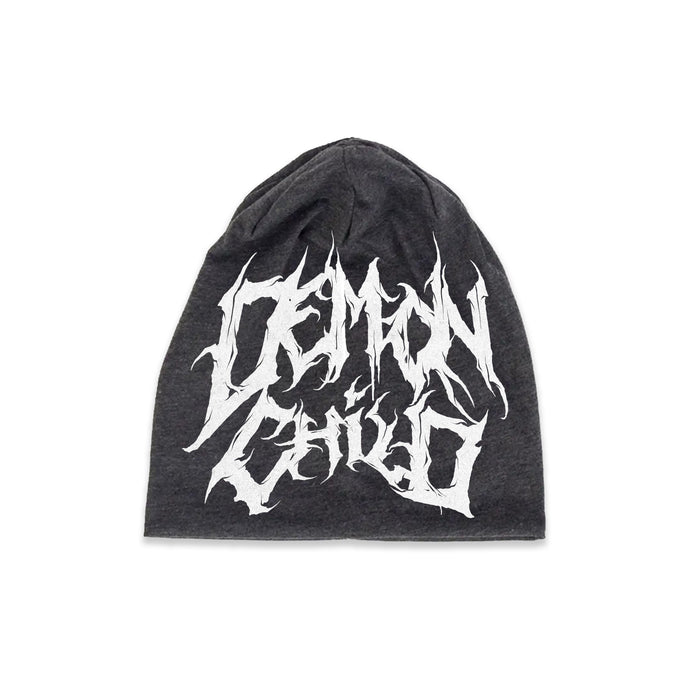 Coal Gray Skull Cap – Headwear by Demon Child Clothing