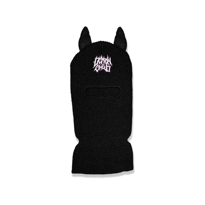 Black/Pink Demon Ski Mask