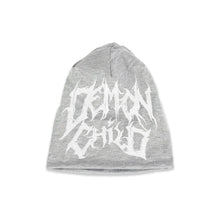 Load image into Gallery viewer, Light Gray Skull Cap – Headwear by Demon Child Clothing