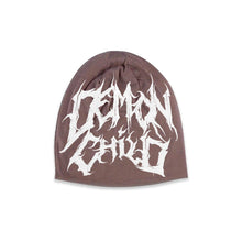 Load image into Gallery viewer, Mocha Skull Cap – Headwear by Demon Child Clothing