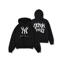 Load image into Gallery viewer, NY Skyline Hoodie Black – Demon Child Clothing Streetwear Graphic Hoodie