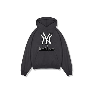 NY Skyline Hoodie Shadow – Demon Child Clothing Streetwear Graphic Hoodie