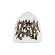 Load image into Gallery viewer, White Skull Cap – Headwear by Demon Child Clothing