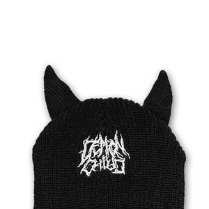 Black Demon Ski Mask with F OFF Embroidery – Streetwear Accessory